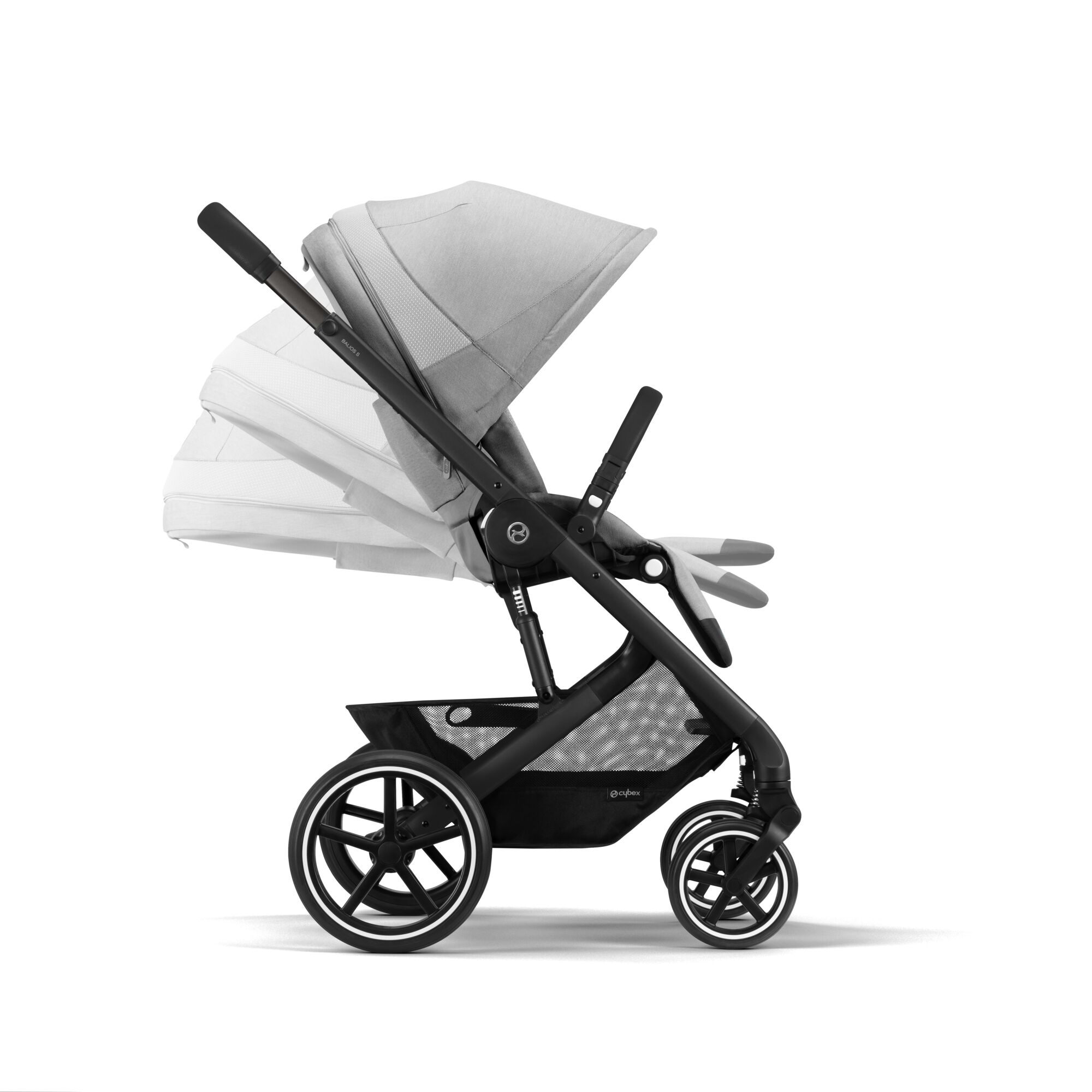 Коляска Cybex Balios S Lux BLK 3в1 Lava Grey с дождевиком - фото 8