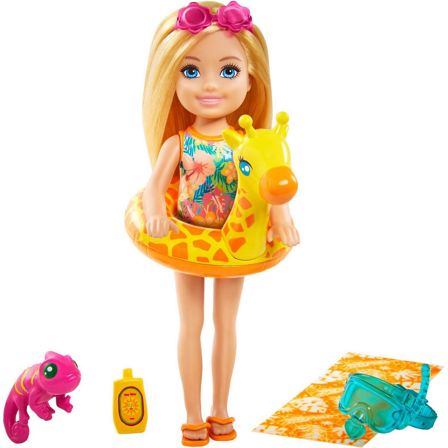 Кукла Barbie Челси с хамелеоном GRT81 GRT80 - фото 1