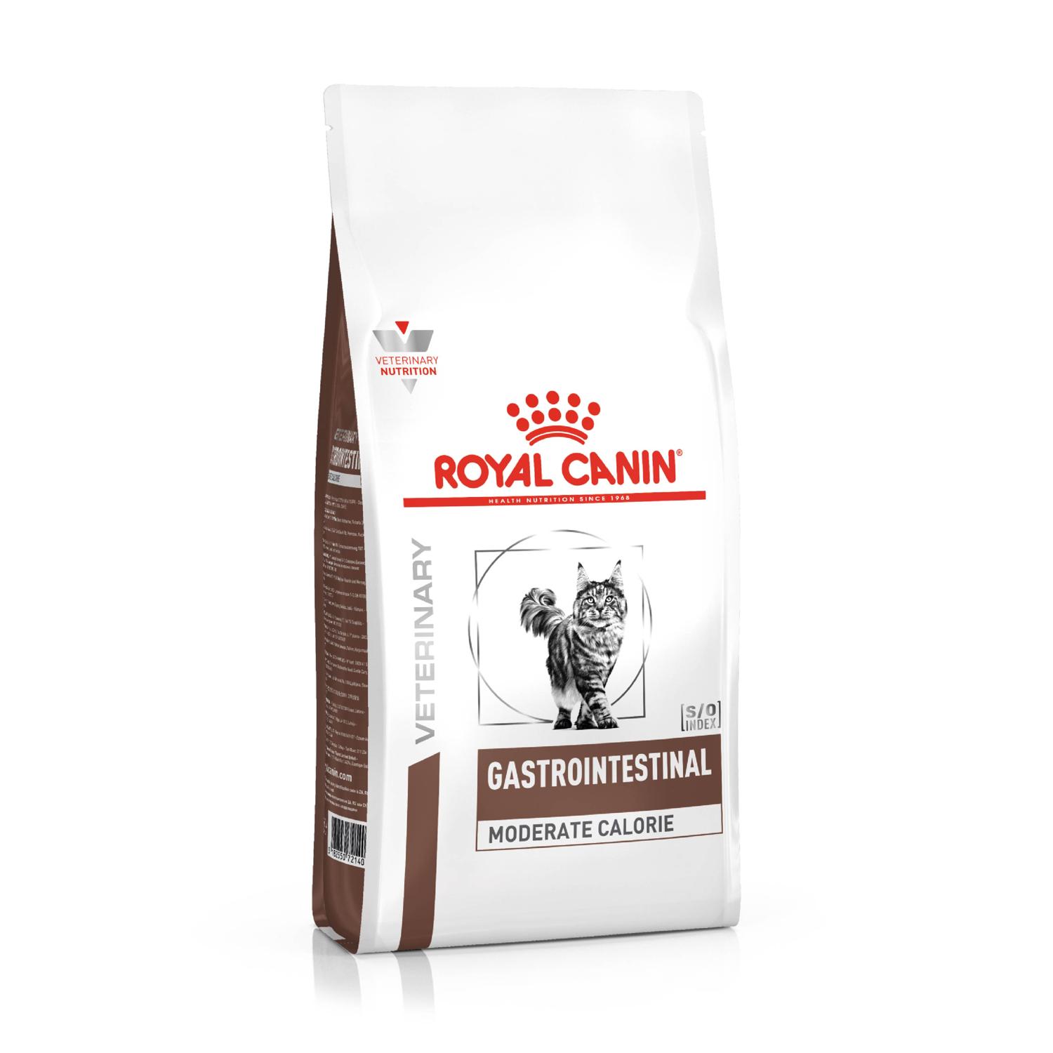 Сухой корм для кошек ROYAL CANIN Gastro Intestinal Moderate Calorie 0.4 кг (при чувствительном пищеварении, лечебный) - фото 1