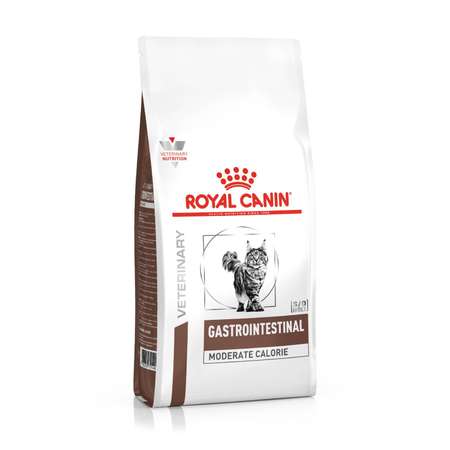 Корм для кошек ROYAL CANIN Gastro Intestinal Moderate Calorie GI-35 диета при нарушении пищеварения с умеренным содержанием энергии 0.4кг