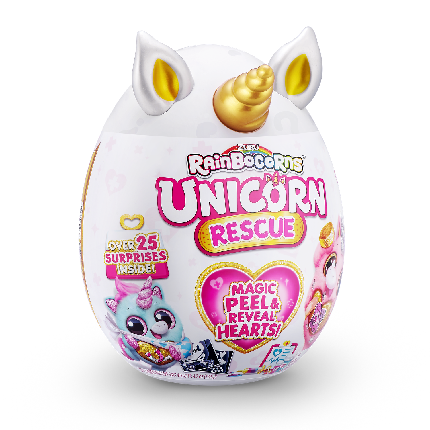 Игрушка сюрприз ZURU Rainbocorns Unicorn Rescue плюшевый мини единорог с аксессуарами - фото 2