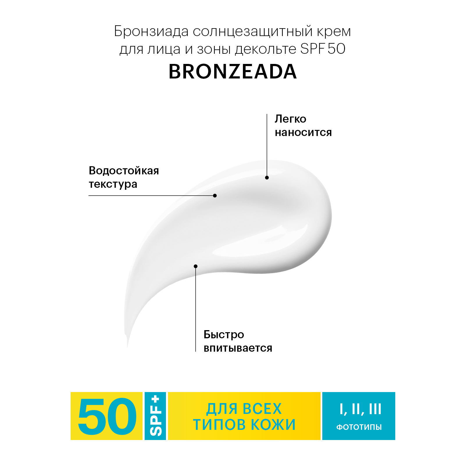 Солнцезащитный крем Librederm Bronzeada для лица и зоны декольте SPF50 - фото 7