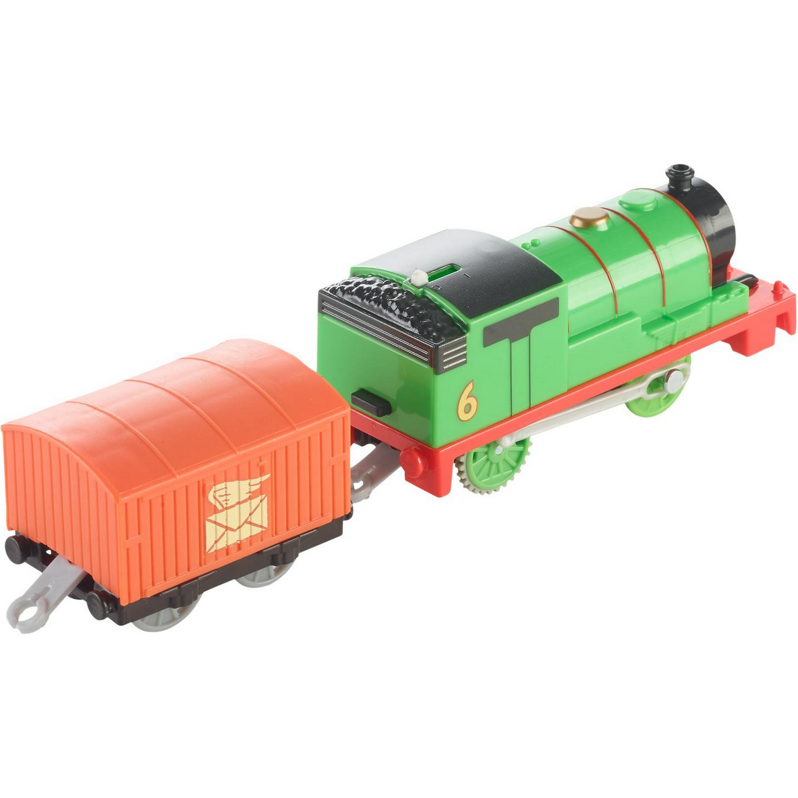 Паровозик Thomas & Friends Железная дорога Герои мультфильмов Перси моторизированный GMK34 - фото 5