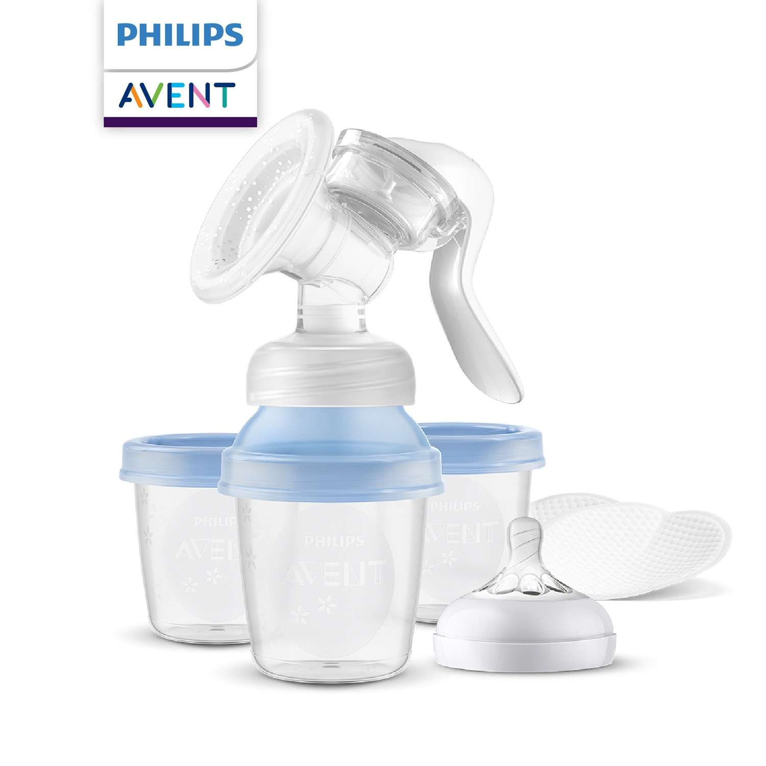 Молокоотсос Philips Avent с контейнерами ручной SCF430/13 - фото 1