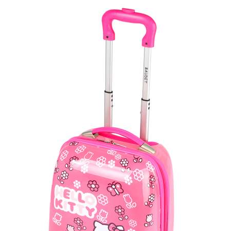 Детский чемодан BAUDET HELLO KITTY розовый из поликарбоната 32 см на четырех колесах