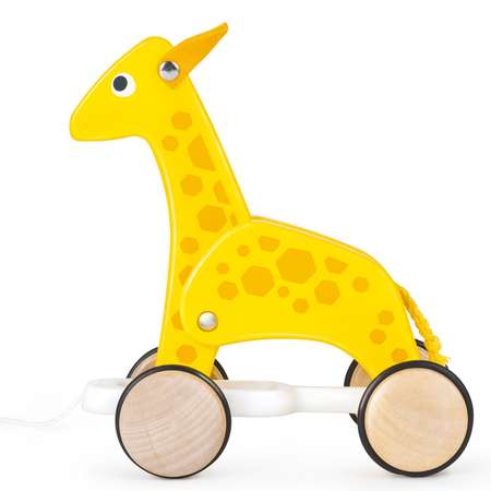 Каталка для малышей HAPE Серия зверики жираф E0920_HP