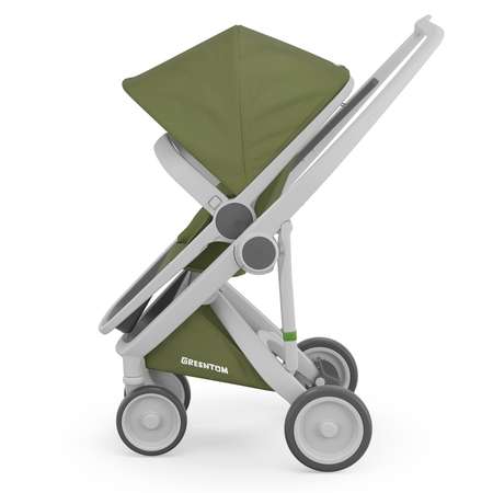 Коляска прогулочная Greentom Reversible Grey-Olive A+B+D