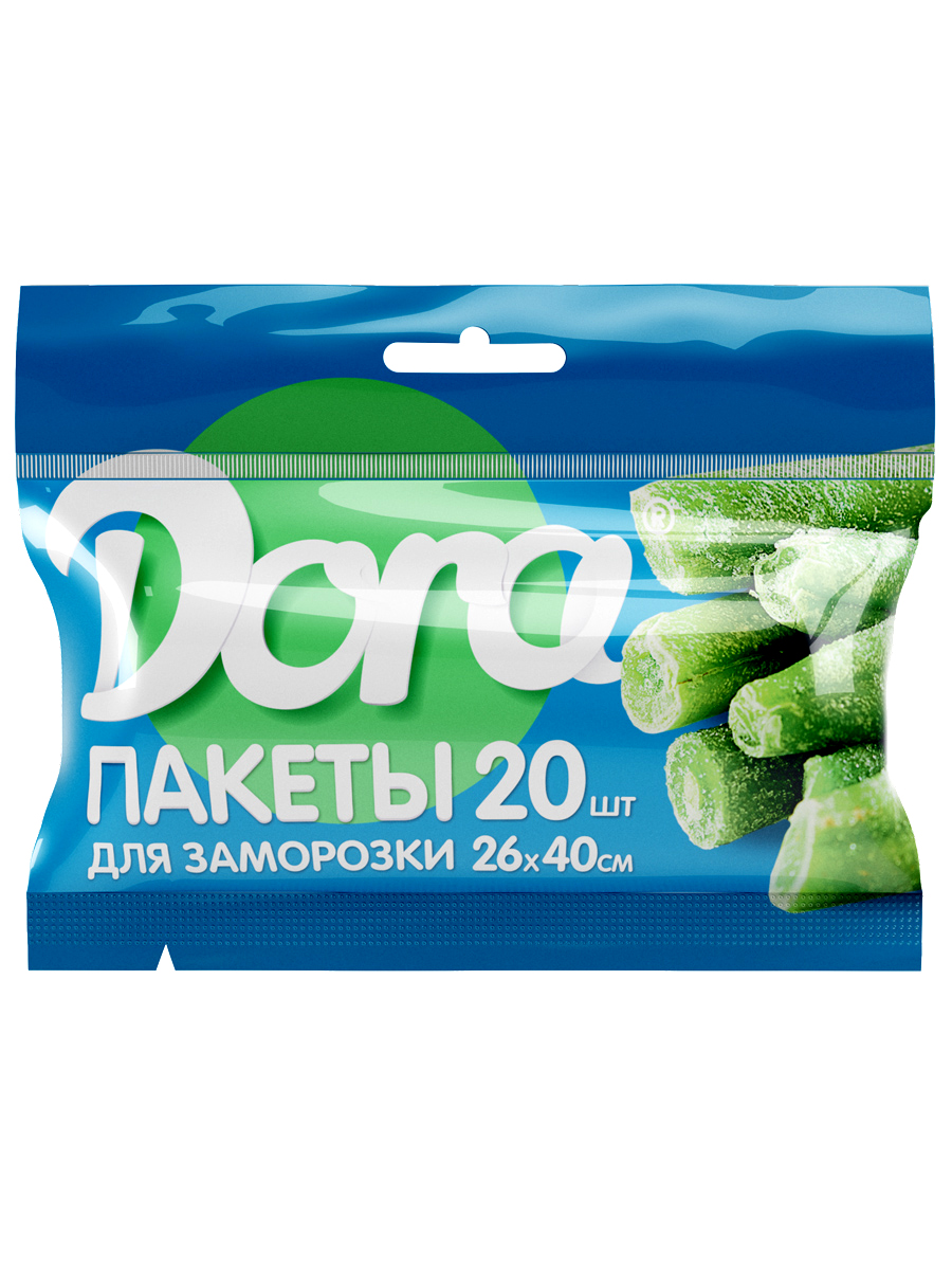 Пакеты для заморозки DORA 26х40 см 20 штук - фото 1