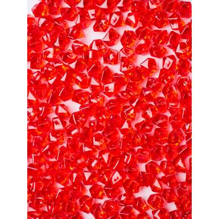 Камни для декора акриловые Color Si Красные 150 шт
