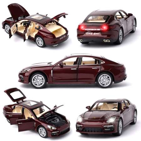 Машинка 1:24 Che Zhi инерционная металлическая Porsche Panamera Порше Парамера