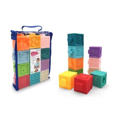 Мягкие кубики ELEFANTINO Мягкие кубики 10 шт