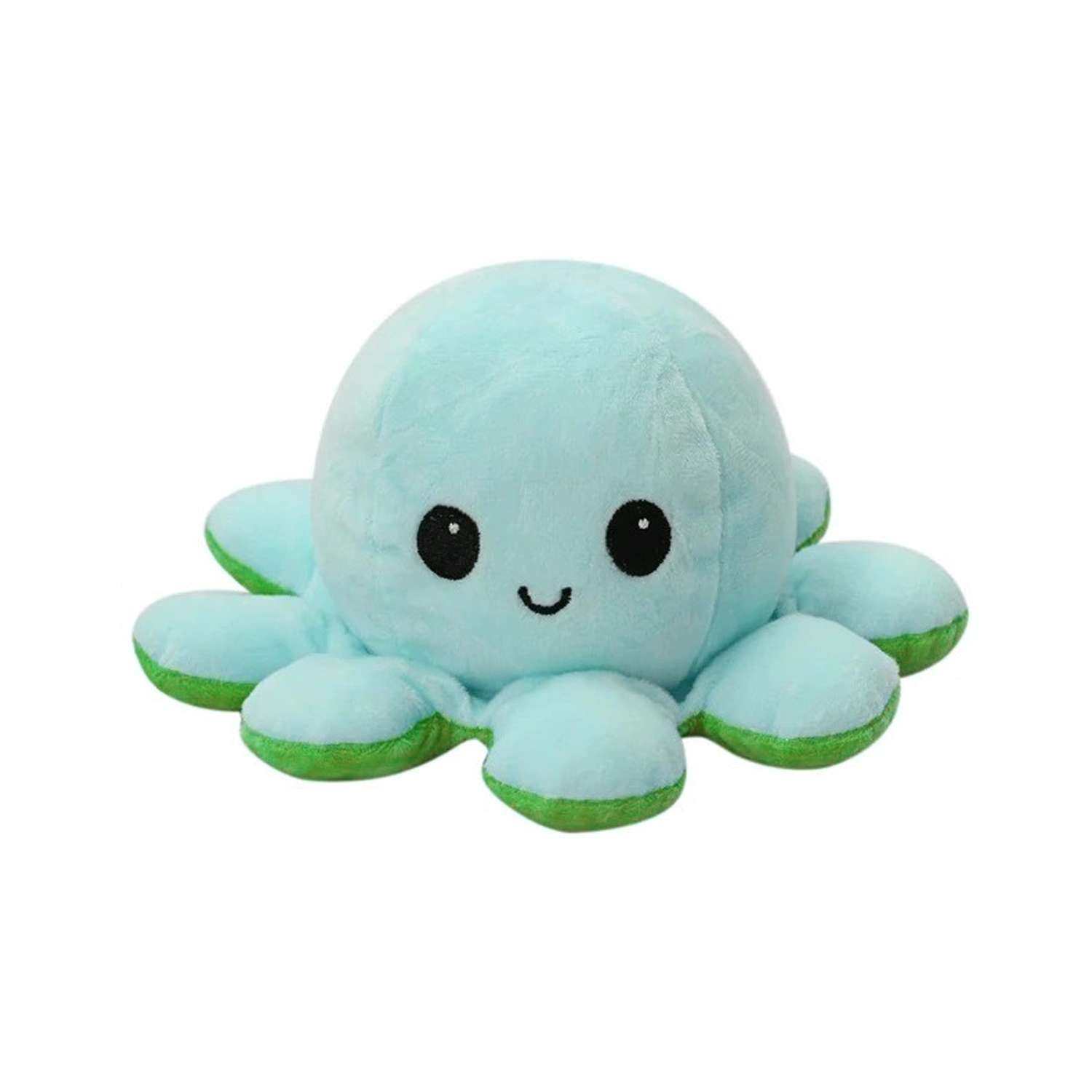 Игрушка мягкая Uniglodis вывернушка осьминожка зеленый/голубой - фото 1