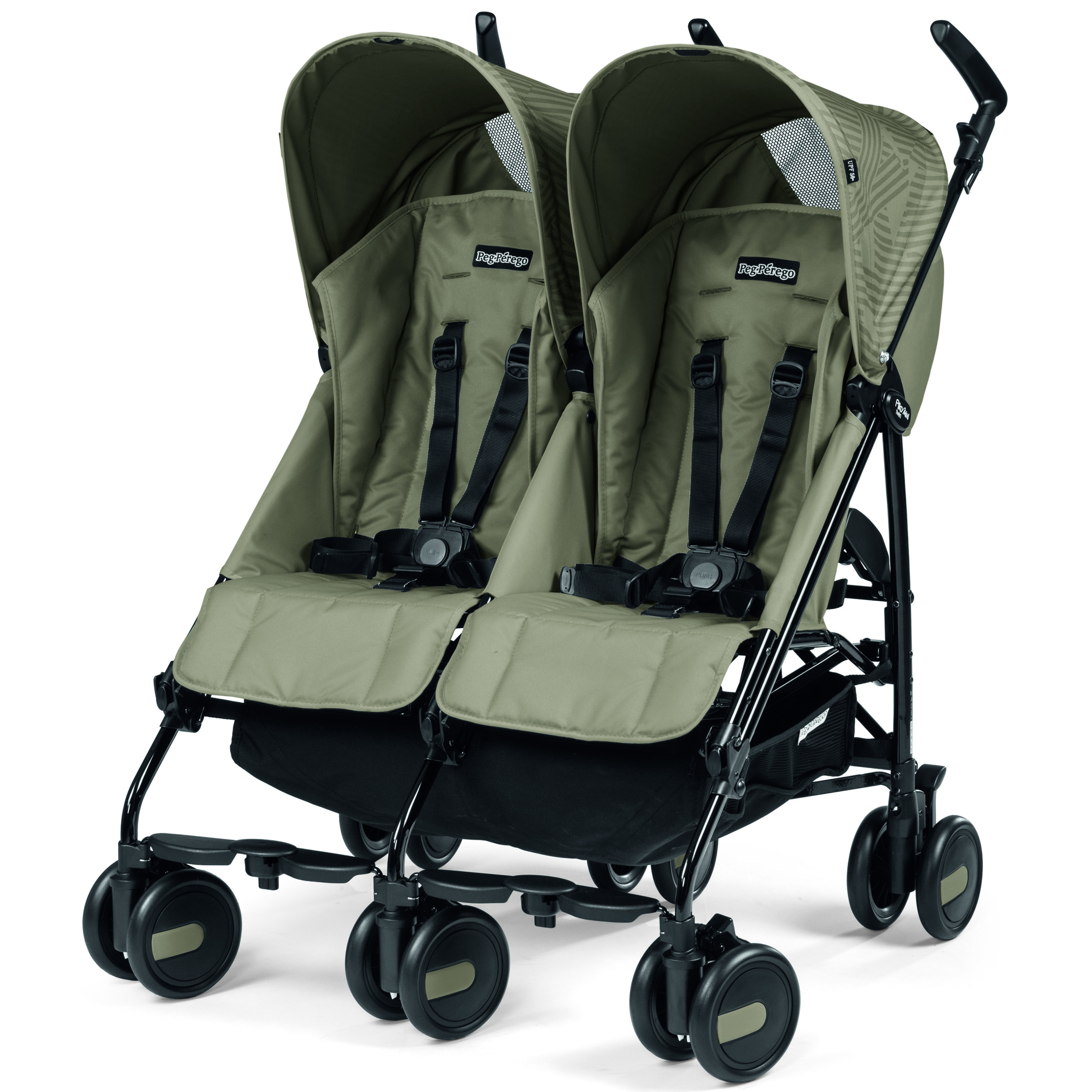 Коляска Peg-Perego Pliko Mini Twin Geo Beige - фото 1