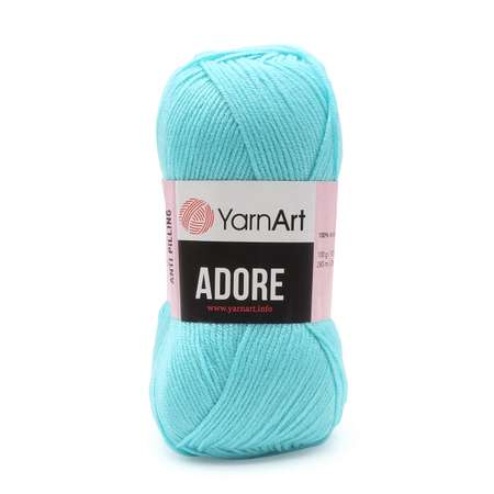 Пряжа для вязания YarnArt Adore 100 гр 280 м акрил с эффектом анти-пиллинга 5 мотков 342 светло-бирюзовый