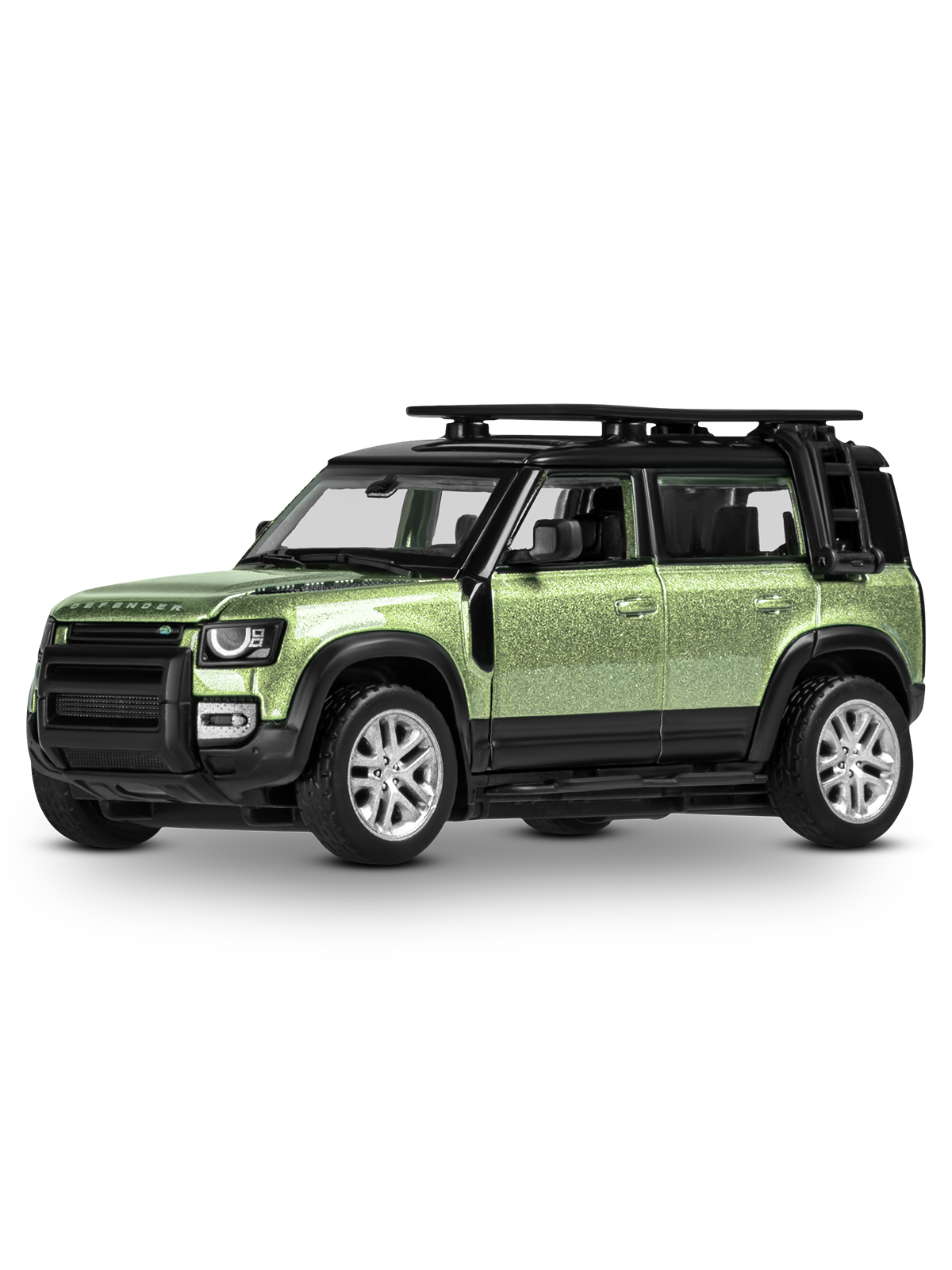 Автомобиль ДЖАМБО Land Rover Defender 110 Сборная модель 1:43 зеленый JB1251653 - фото 11