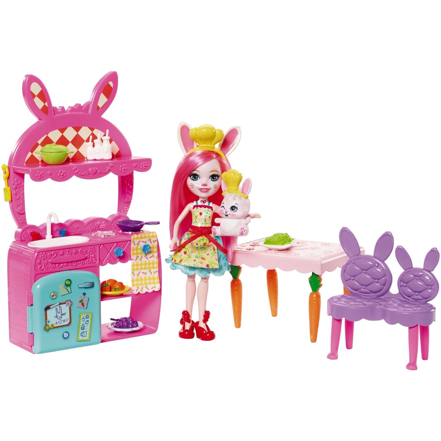 Набор игровой Enchantimals Кукла со зверюшкой Кролик Бри FRH47 FRH44 - фото 1