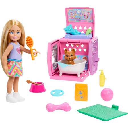 Кукла мини Barbie Набор для переноски щенков