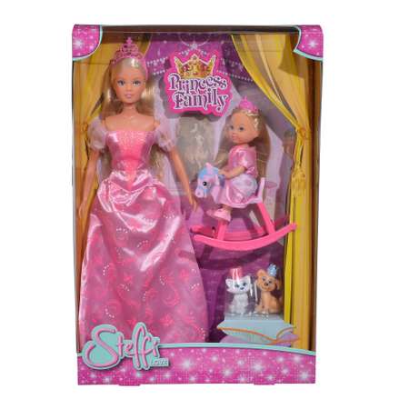 Кукла STEFFI и Еви Принцессы со зверушками 29 см