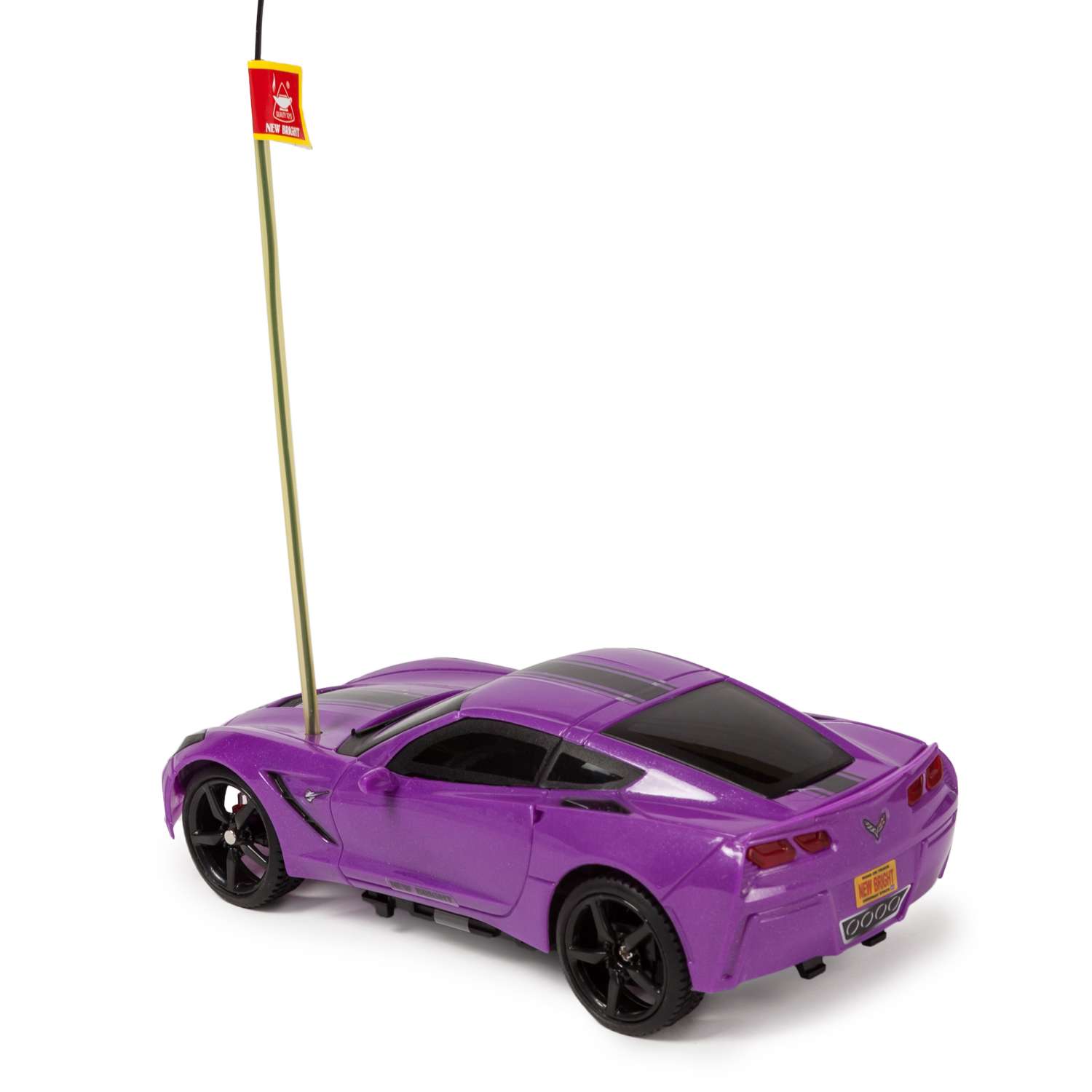 Машинка New Bright РУ 1:24 Corvette Фиолетовый 2423G 2423G - фото 5