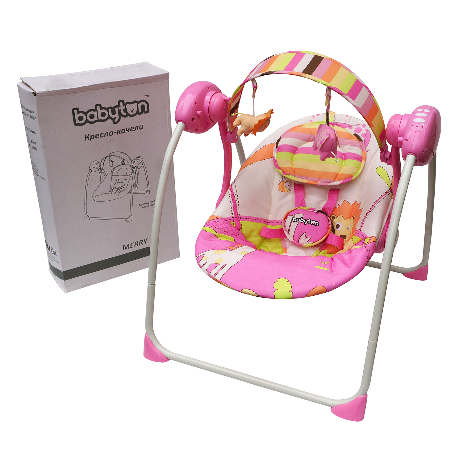 Качели детские Babyton Merry Pink - фото 5