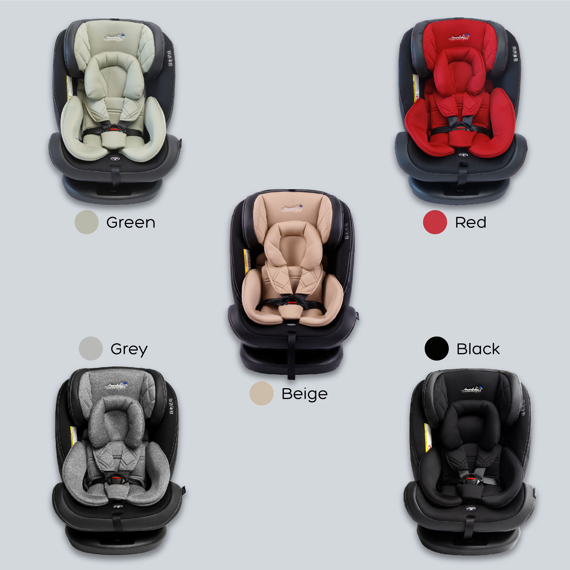 Автокресло детское AmaroBaby ST-3 Isofix класс D группа 0+ 1 2 3 черный - фото 17