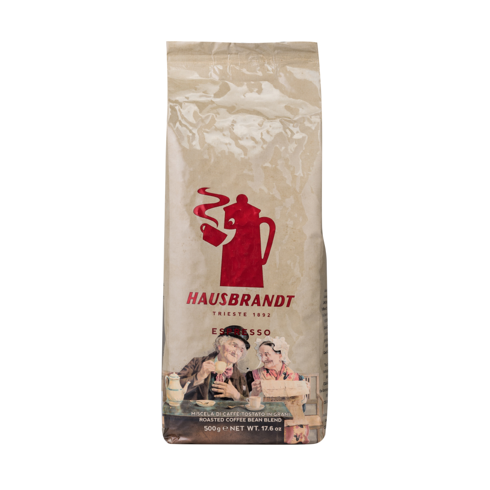 Кофе в зернах Espresso Hausbrandt арабика робуста средняя обжарка - фото 1