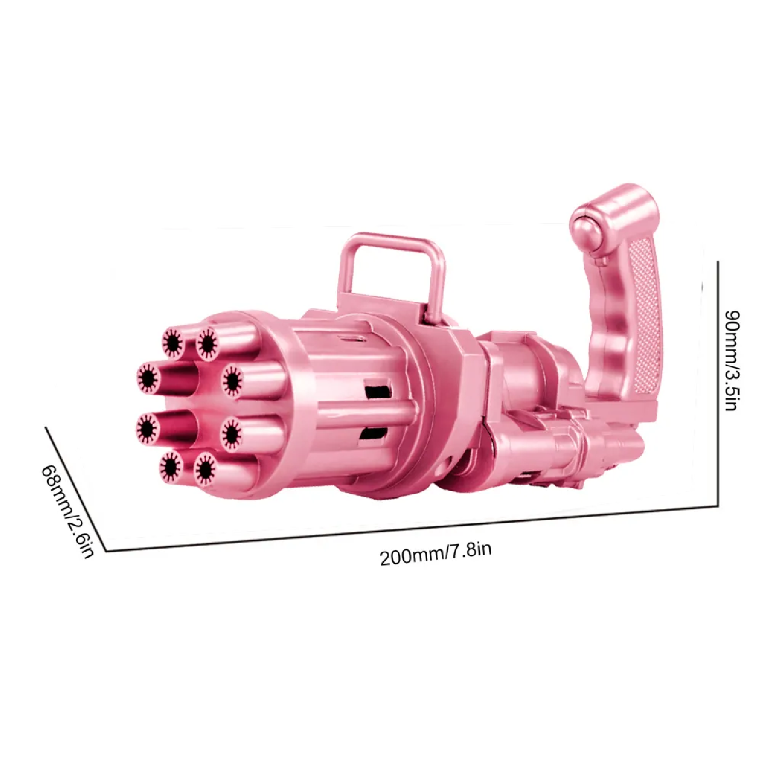 Пистолет для мыльных пузырей Avocadoffka розовый - фото 2