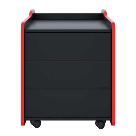 Тумба VMMGAME для игрового компьютерного стола CASE 50 BLACK RED