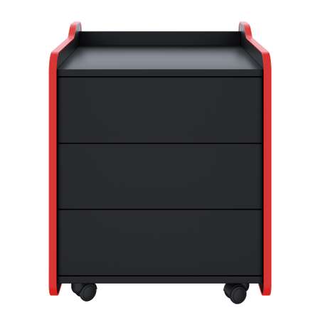 Тумба VMMGAME для игрового компьютерного стола CASE 50 BLACK RED