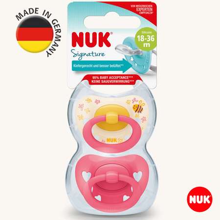 Соска пустышка ортодонтическая силикон Nuk NUK SIGNATURE