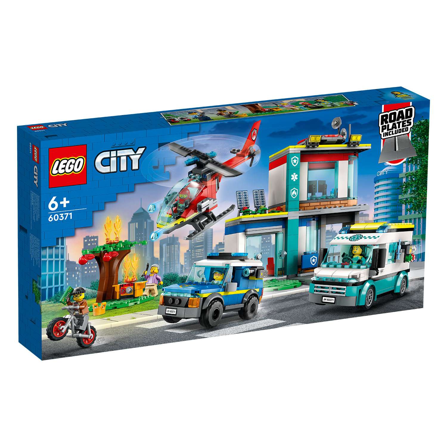 Конструктор LEGO City Fire «Штаб спасательных транспортных средств» 706 деталей 60371 - фото 14
