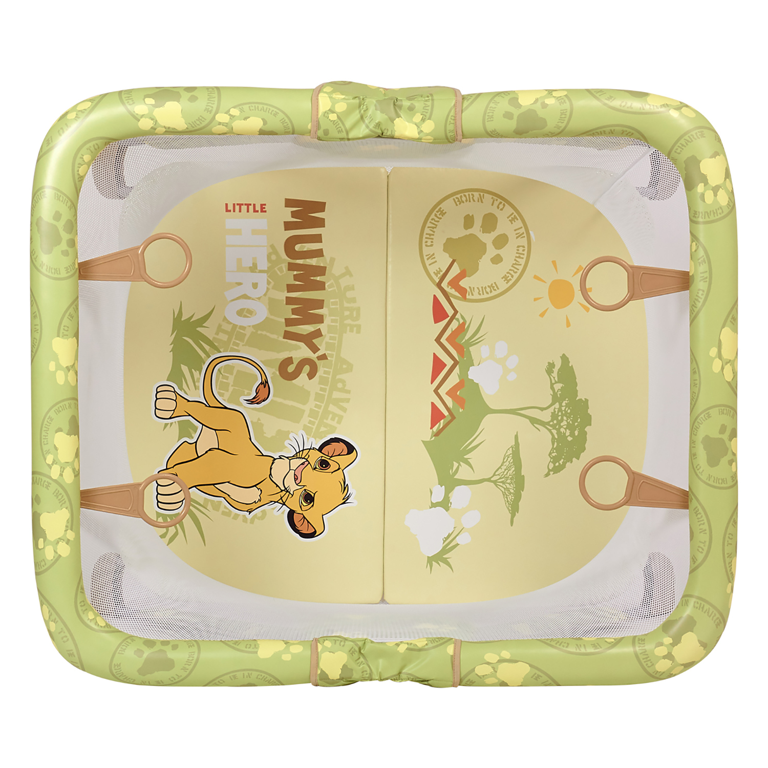 Манеж Polini kids Disney baby Comfort Король Лев Зеленый 0002110-4 - фото 6