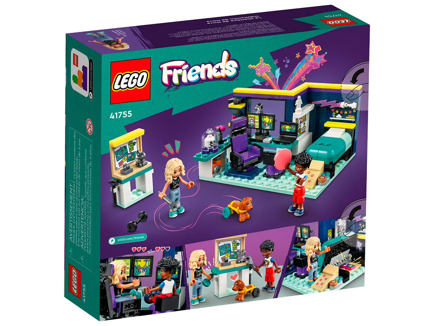 Конструктор детский LEGO Friends Комната Новы 41755 - фото 8