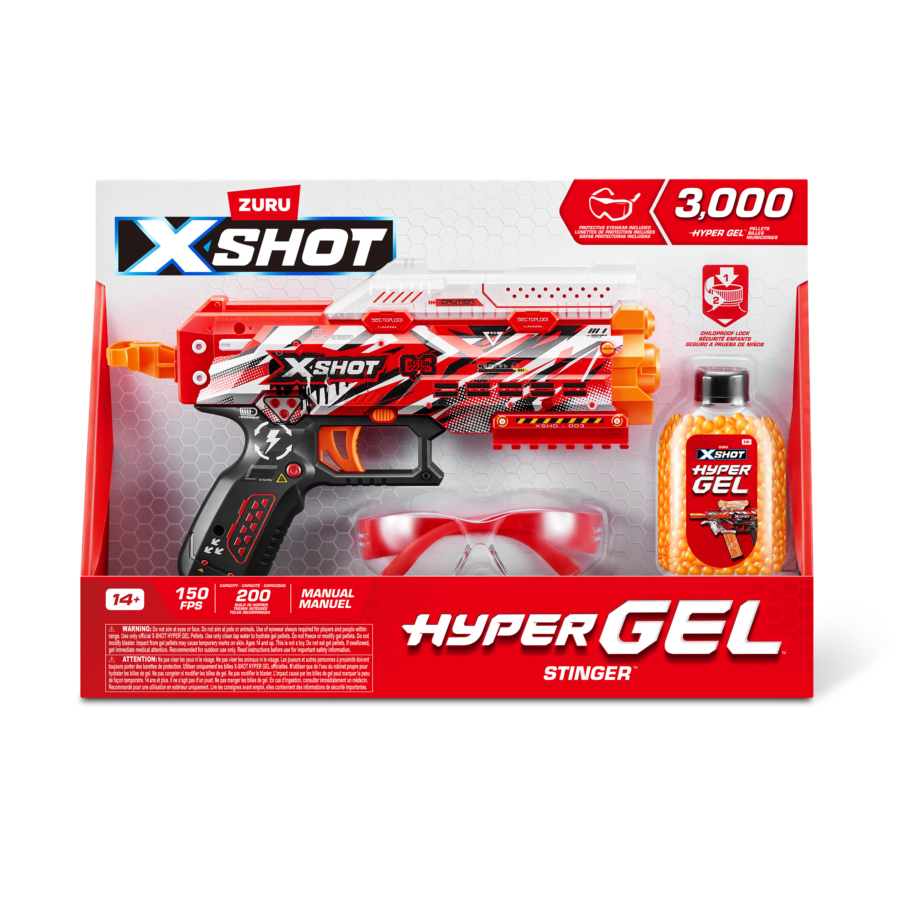 Бластер XSHOT Hyper Gel + гелевые шарики 3000шт 36728 - фото 10