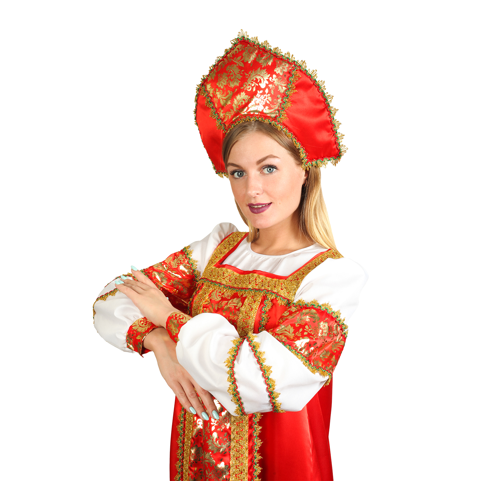 Костюм Страна карнавалия русский Любавушка размер 44 3555494 - фото 4