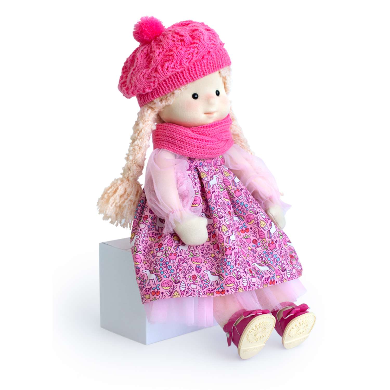 Мягкая кукла BUDI BASA Аврора в шапочке и шарфе 38 см Minimalini Mm-Avrora-02 Mm-Avrora-02 - фото 6