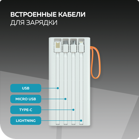 Внешний аккумулятор More Choice PB22-20 White