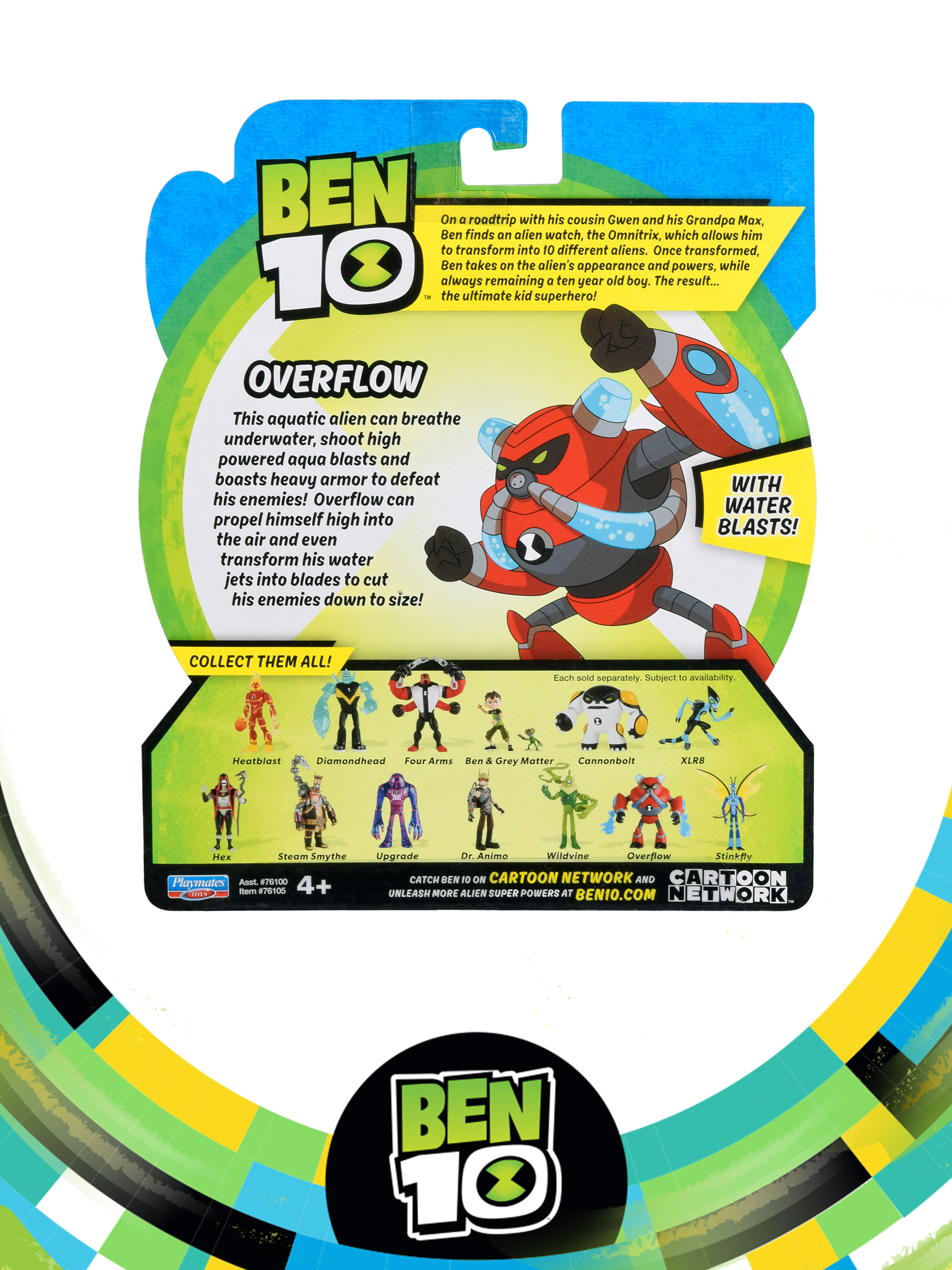 Фигурка BEN 10 Водохлёст 12.5 см - фото 6