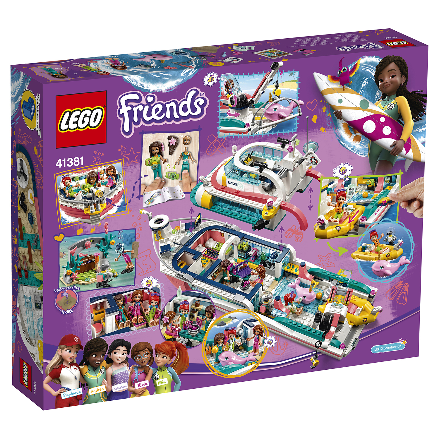 Конструктор LEGO Friends Катер для спасательных операций 41381 - фото 3