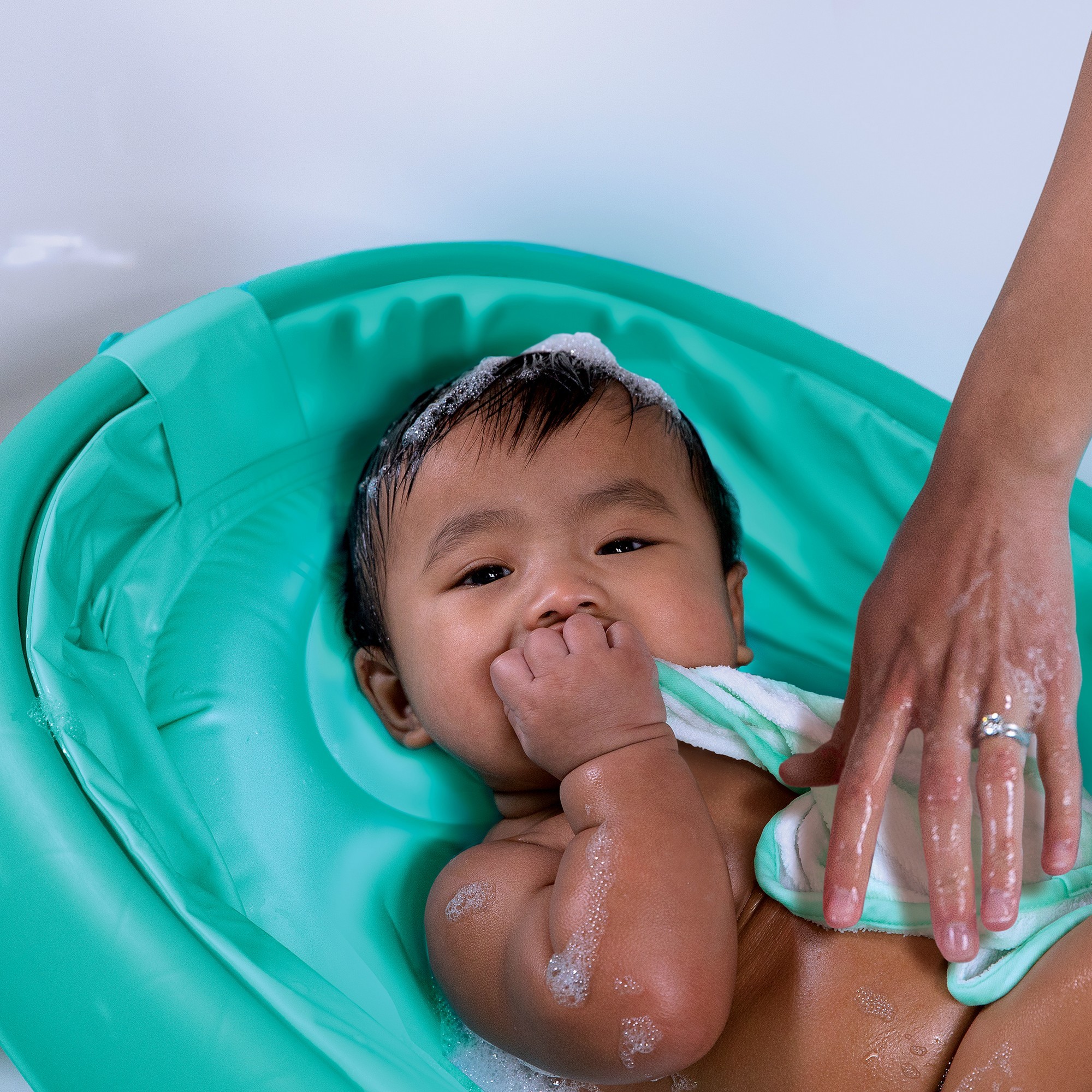 Ванночка Summer Infant Fold Away Bath складная Бирюзовая 19546 - фото 5