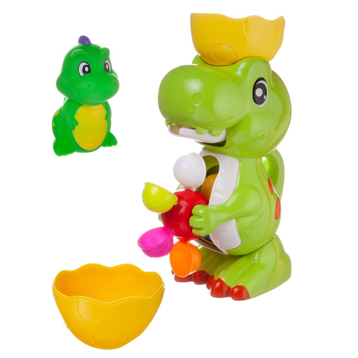 Набор игрушек для ванной ABTOYS Динозаврик-фонтан с динозавриком - фото 3