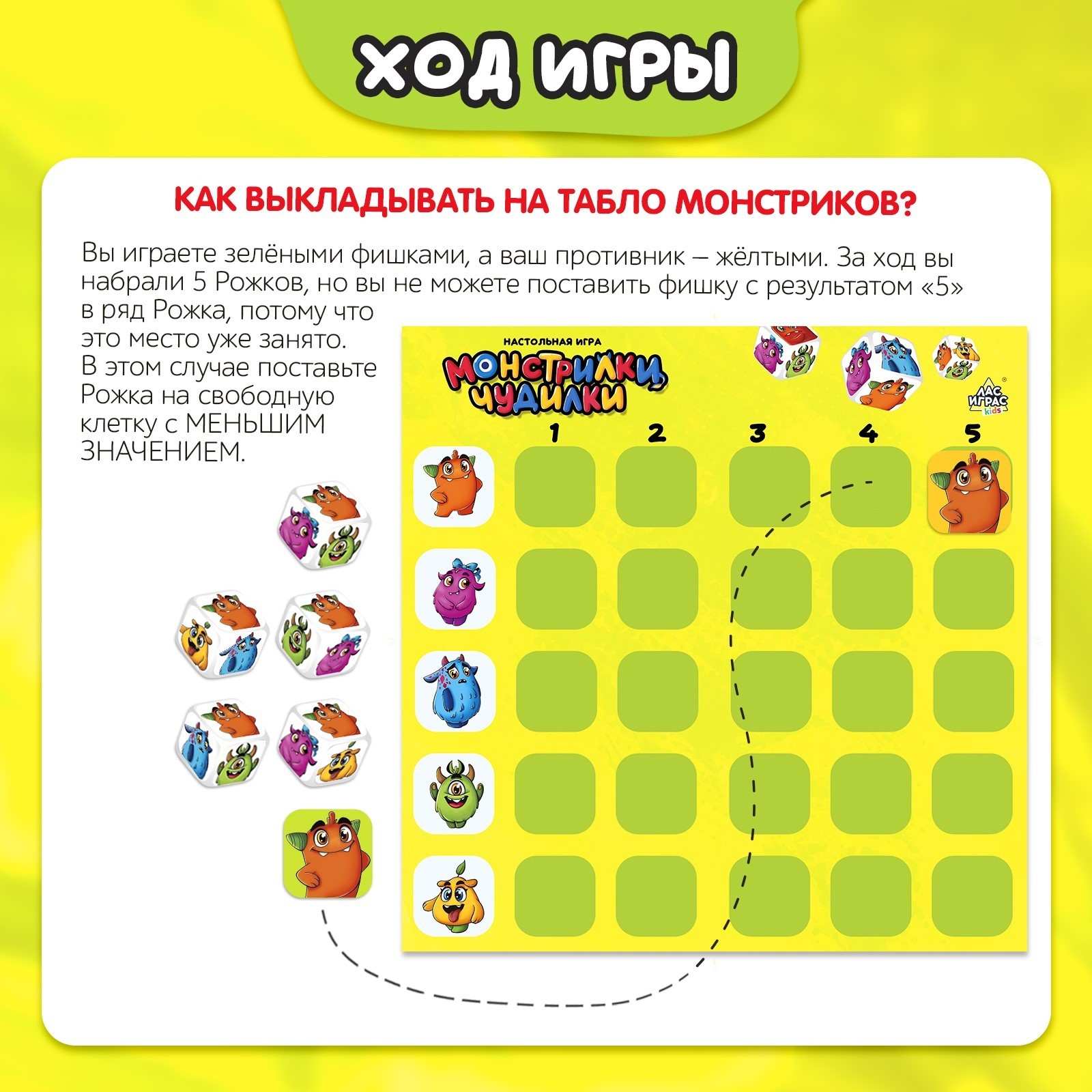 Настольная игра Лас Играс KIDS «Монстрилки чудилки» - фото 5