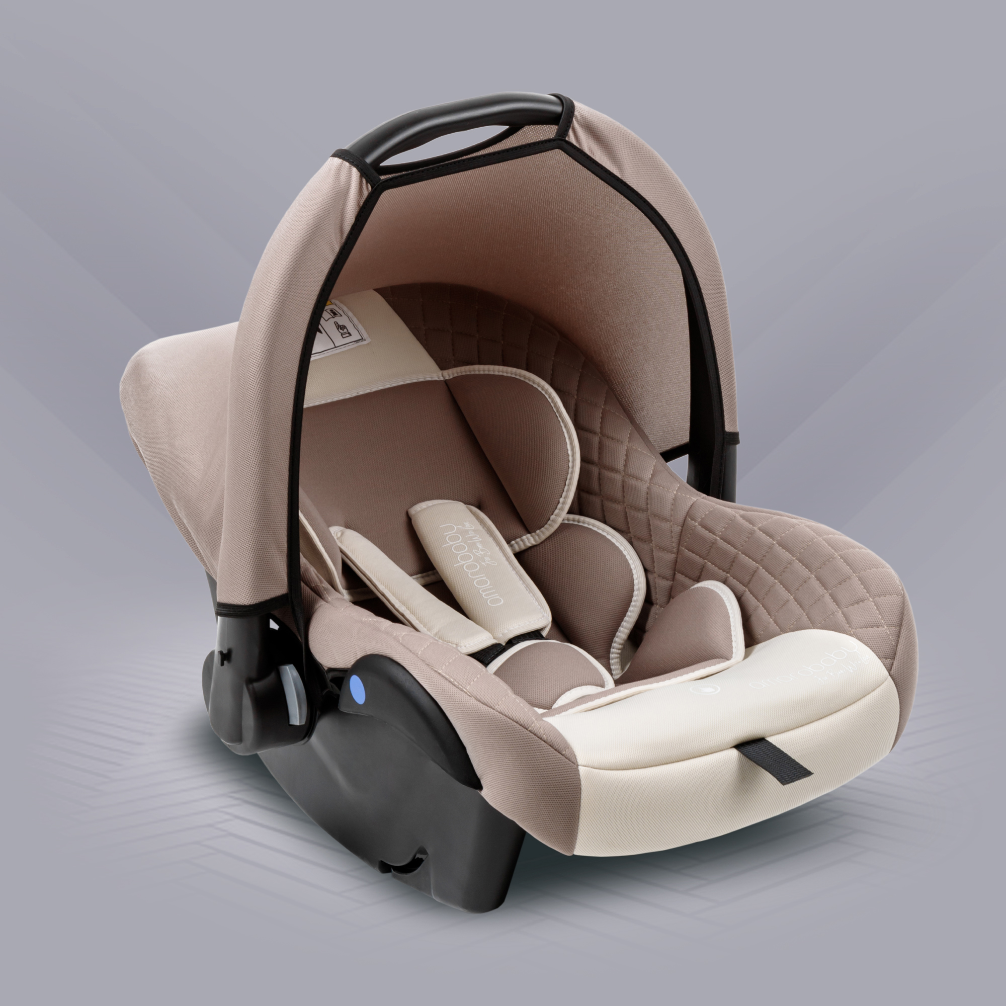 Автокресло детское AmaroBaby Baby comfort группа 0+ бежевый - фото 15