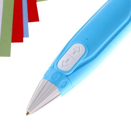 3D ручка Sima-Land «Новый год» набор PСL пластика. мод. PN005. цвет голубой