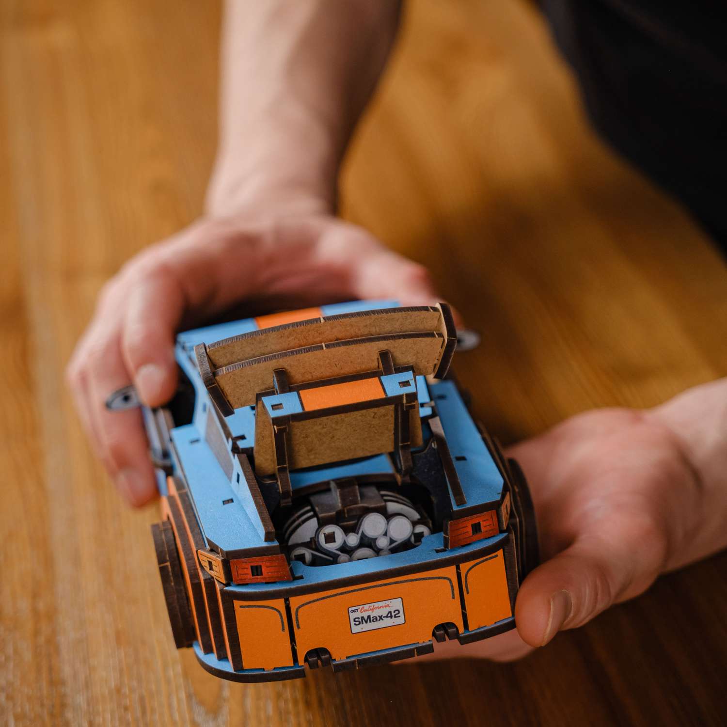 Конструктор деревянный Unidragon Unimodels Комет ГТС 219 элементов Синий-Оранжевый 4205 - фото 6