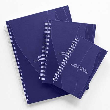 Бизнес-тетрадь Attache Selection Success А5 120 листов твердая обложка спираль синий