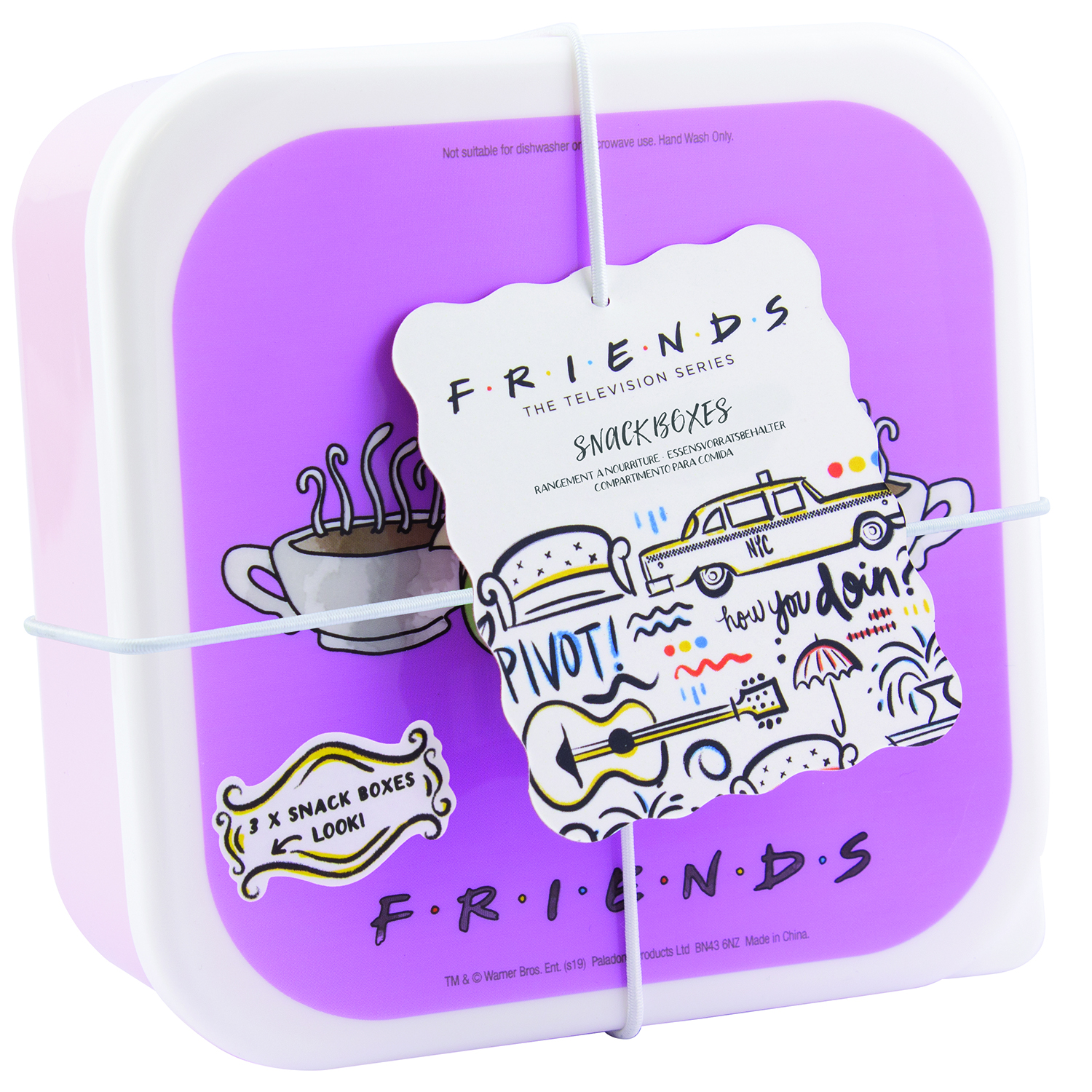 Набор контейнеров PALADONE для продуктов Friends Snack Boxes 3шт PP5810FR - фото 2