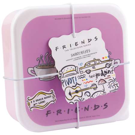 Набор контейнеров PALADONE для продуктов Friends Snack Boxes 3шт PP5810FR