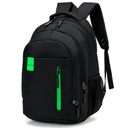 Рюкзак школьный Evoline Черный OMA-204-green