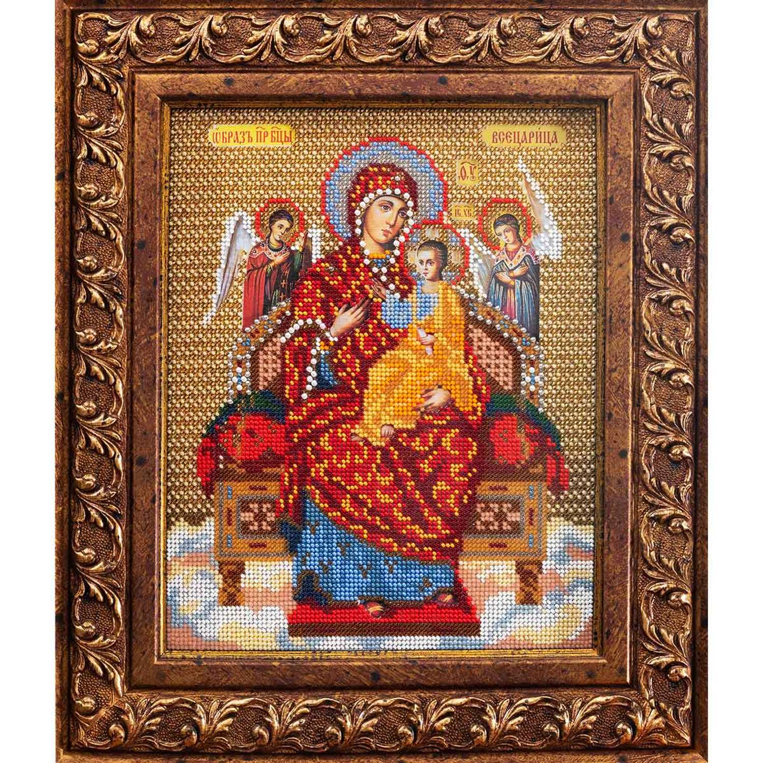Набор для вышивания Радуга бисера иконы бисером В172 Богородица Всецарица 21x26см - фото 1